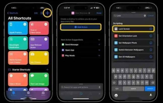 农安苹果14锁屏维修店分享iPhone14升级iOS16.4后如何创建锁屏快捷方式 
