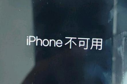 农安苹果服务网点分享锁屏界面显示“iPhone 不可用”如何解决 